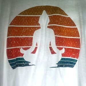 Women's sz LG Meditation tee shirt